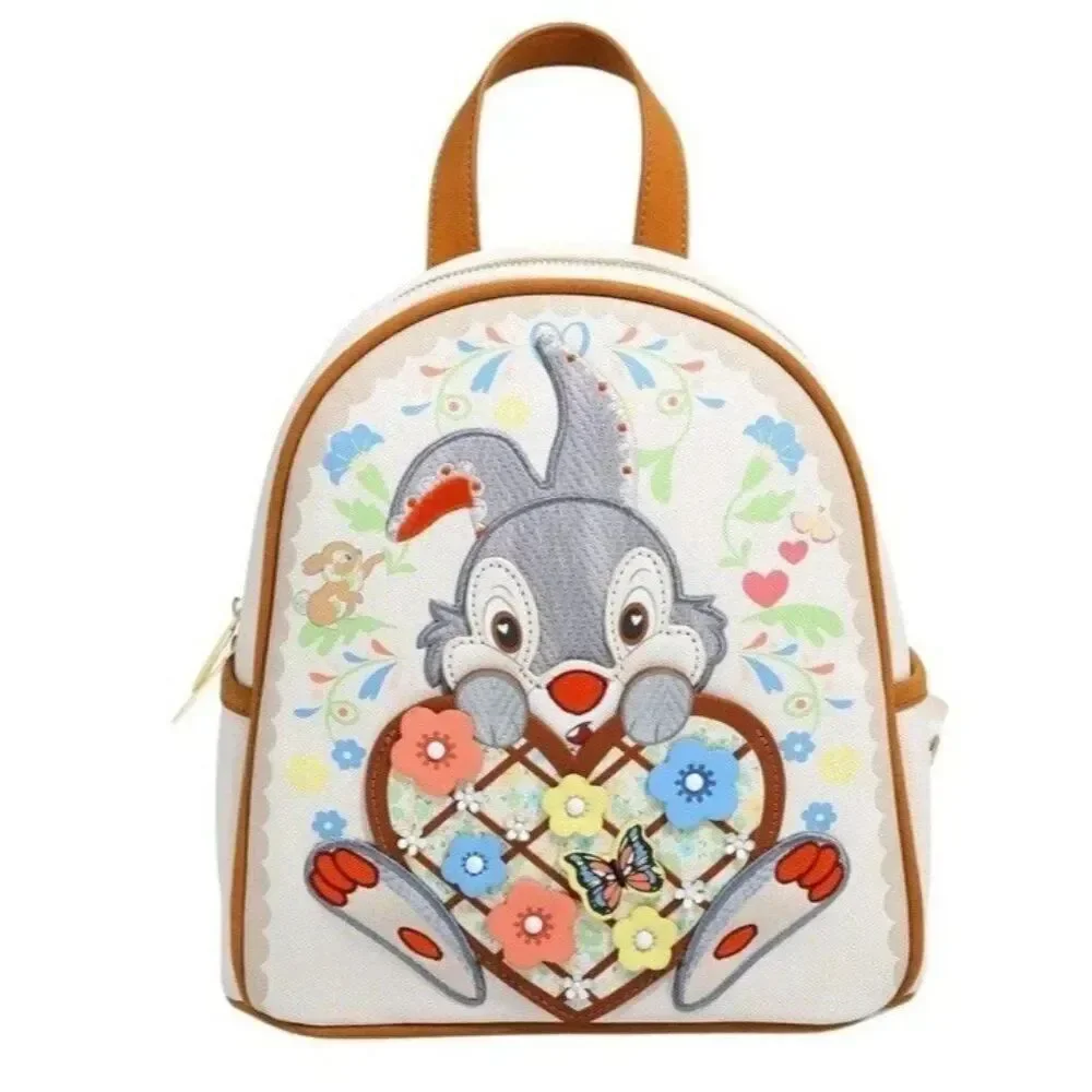 Danielle Nicole Disney Thumper Loves Miss Bunny Backpack Bambi Embroidered NWT